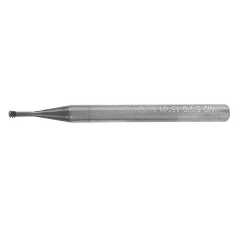M2.5 x 0.45 Thread Size - Tungsten Steel Milling Cutter Thread Carving Bit for CNC Machining - 3 Tooth 60 Degree Cutting Bit with 4 mm Shank Diameter and 50 mm Total Length in Kuwait