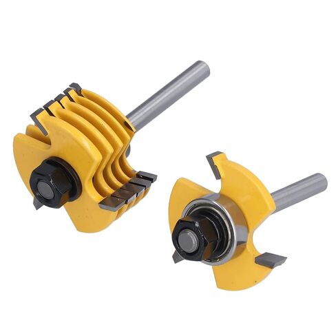 Mingzhe 3 Wing Slot Cutter Router Bit Set 1/4in Shank Adjustable 6 Cutting Width for Milling Machines Woodworking Projects in Kuwait