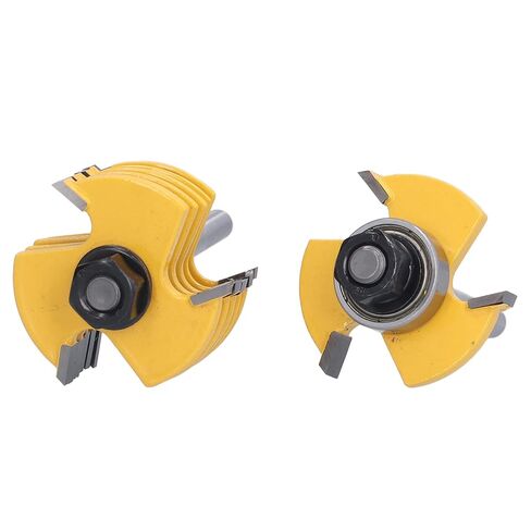 Mingzhe 3 Wing Slot Cutter Router Bit Set 1/4in Shank Adjustable 6 Cutting Width for Milling Machines Woodworking Projects in Kuwait