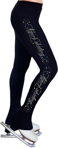 NY2 SPORTSWEAR Figure Skating Practice Pants with Spangles S109 - Adult Sizes in Kuwait