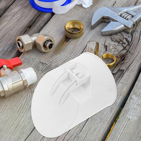 SHINEOFI Pvc مانع التدفق الخلفي لتصريف المجاري، قابس أنبوب دائري 110 مم مع منع الرائحة، محول أنبوب بولي كلوريد الفينيل لتهوية الحمام وقنوات المطبخ in Kuwait