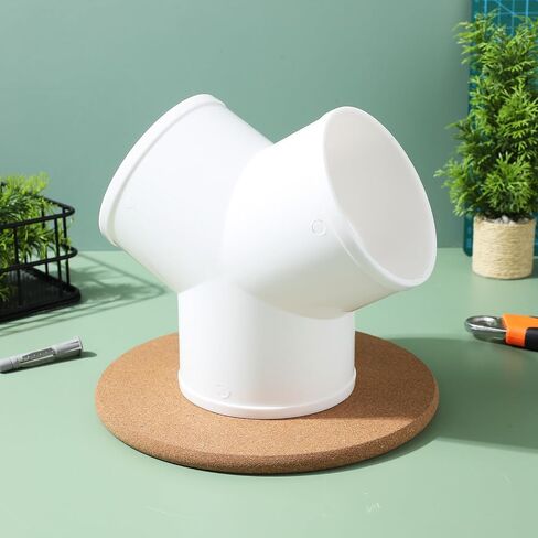 PVC Y Shape Dryer Vent Hose Connector Lightweight and Sturdy Tubing Splitter with Smooth Interior Surface for HVAC Ducting Applications in Kuwait