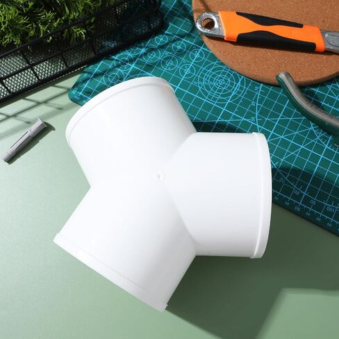 PVC Y Shape Dryer Vent Hose Connector Lightweight and Sturdy Tubing Splitter with Smooth Interior Surface for HVAC Ducting Applications in Kuwait