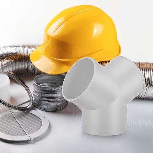PVC Y Shape Dryer Vent Hose Connector Lightweight and Sturdy Tubing Splitter with Smooth Interior Surface for HVAC Ducting Applications in Kuwait