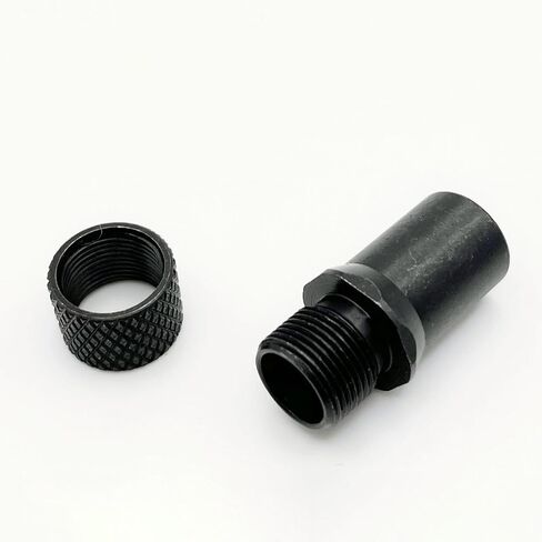 M9x0.75 To 1/2‑28 Adapter With Thread Protector Black Parts For 1911 22 5PK‑22 in Kuwait