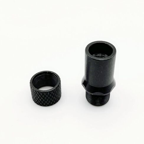 M9x0.75 To 1/2‑28 Adapter With Thread Protector Black Parts For 1911 22 5PK‑22 in Kuwait