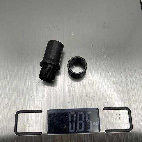 M9x0.75 To 1/2‑28 Adapter With Thread Protector Black Parts For 1911 22 5PK‑22 in Kuwait