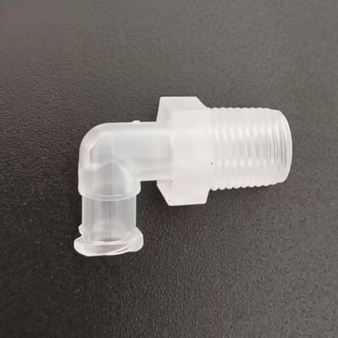 L نوع أنثى Luer مع ذكر ملولب 1/8G تركيب قفل Luer ملولب شفاف للأدوات البيوكيميائية/التحليلية المخبرية، آلات الغذاء ومعدات حوض السمك، درجة الغذاء PP 100 قطعة in Kuwait