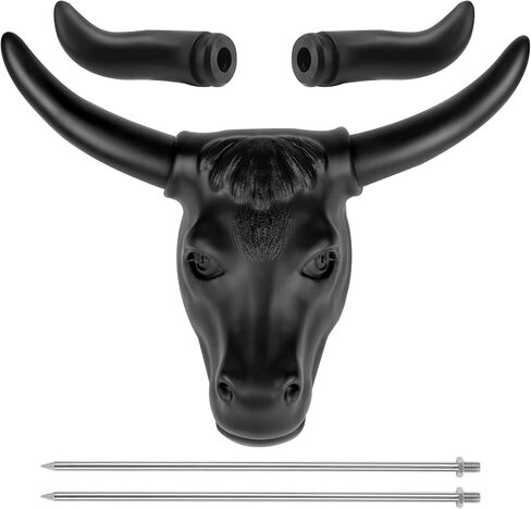 Roping Dummy Calf Head Steer Practice Kit Two Pair of Detachable Horn with Lariat and Glove in Kuwait