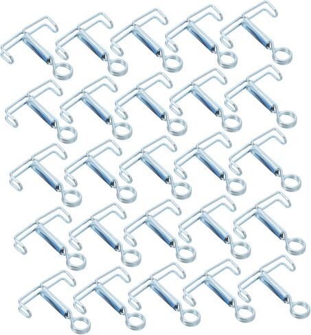 Generic 25pcs Laboratory Rubber Hose Clamps for Experiments, Stainless Steel Spring Loaded Latex Tube Clamp with Chemical Resistance and Tight Seal for Industrial Labs in Kuwait