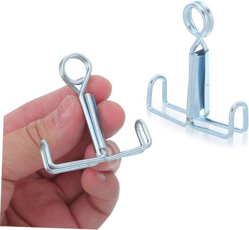 25pcs Stainless Steel Hose Clamps for Rubber Hoses with Tight Seal and Flow Regulation, Silver Spring Water Stop Clips for Industrial Labs and Experiments in Kuwait