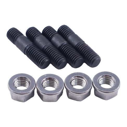 HOLDWELL Turbo Mounting Studs and Nuts 3818823 3818824 متوافق مع Cummins 5.9L، 4 Cylinder 4B3.9L Engine لدودج Cummins 89-07 in Kuwait