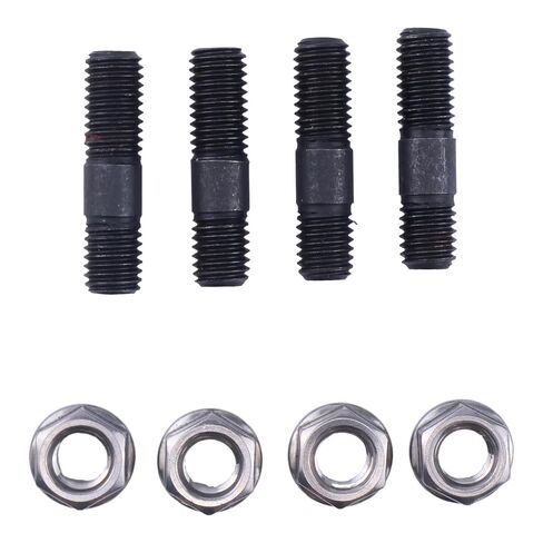 HOLDWELL Turbo Mounting Studs and Nuts 3818823 3818824 متوافق مع Cummins 5.9L، 4 Cylinder 4B3.9L Engine لدودج Cummins 89-07 in Kuwait
