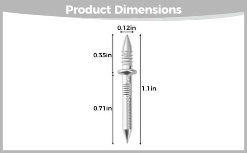 200 Pcs Skirting Board Nails, Double-Headed Thread Seamless Fasteners, 1.1 in Invisible Baseboard Wall Pins, Cold-Rolled Steel Dual-Head Expansion Screw Pins with 2 Installation Sleeves in Kuwait