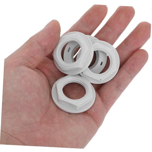 10pcs Plastic Float Valve Nuts for Water Tank and Float Valve, 1 Inch Pp Locknuts with Wear Resistance and Simple Installation for Home and Industrial Use in Kuwait