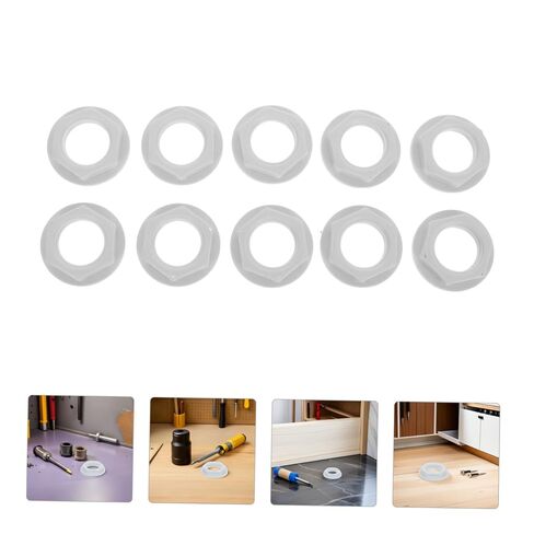 10pcs Plastic Float Valve Nuts for Water Tank and Float Valve, 1 Inch Pp Locknuts with Wear Resistance and Simple Installation for Home and Industrial Use in Kuwait