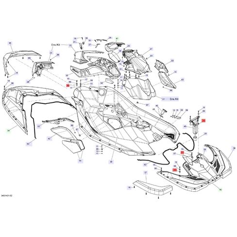 12 صواميل إدراج الهيكل لـ Sea-Doo Spark/Trixx، GTI/GTR/RXP/RXT | مجموعة ملائمة بدقة مكونة من 12 قطعة، تحل محل OEM291003793 in Kuwait