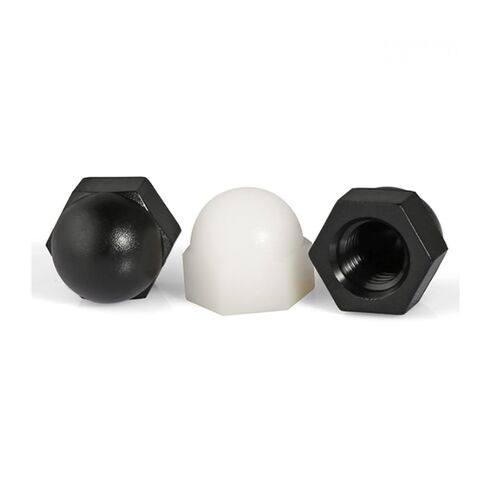 Nylon Cap Nut Black M3 M4 M5 M6 M8 M12 5 Pack in Kuwait