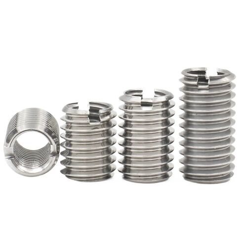 10pcs Stainless Steel Self-Tapping Thread Insert Nuts, M2-M12 Rivet Nut Adapter Sleeve Converter(25mmxM8xM12) in Kuwait