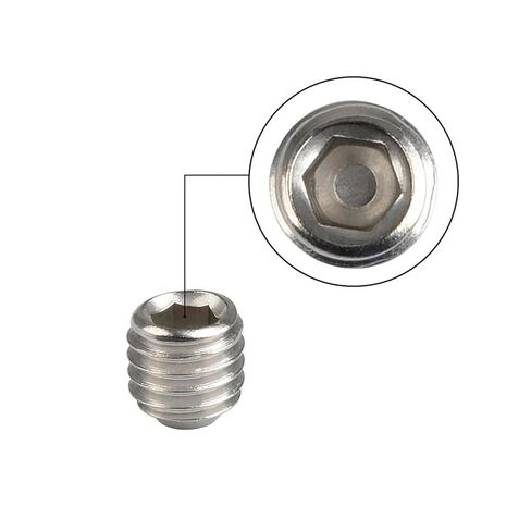 200 Piece Stainless Steel Hex Socket Screw Set, 10 Sizes M3 to M8 Cup Point Locator Set Screws in Kuwait