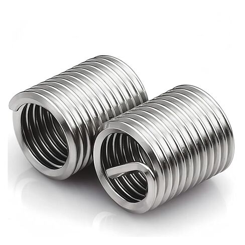 100 قطعة M8x1.25 الفولاذ المقاوم للصدأ 304 سلك ملفوف الخيوط إدراج ، طول 2D لإصلاح الموضوع in Kuwait