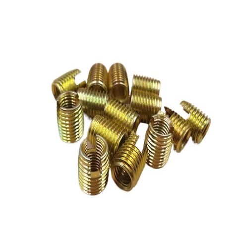 20PCS M8 Self Tapping Thread Insert, M8x12x15mm Slotted Type Screw Bushing for Thread Repair Steel with Zinc Finish in Kuwait