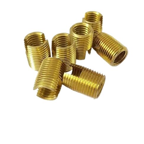 20PCS M8 Self Tapping Thread Insert, M8x12x15mm Slotted Type Screw Bushing for Thread Repair Steel with Zinc Finish in Kuwait
