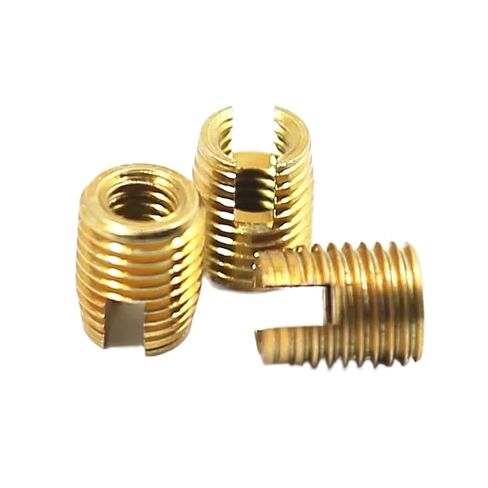 20PCS M8 Self Tapping Thread Insert, M8x12x15mm Slotted Type Screw Bushing for Thread Repair Steel with Zinc Finish in Kuwait