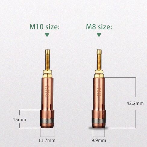 Huanyu Replacement Stud Collet 10-Piece Set, for Huanyu Capacitor Discharge Stud Welder RSR-2500 / RSR-1600 (M5) in Saudi Arabia