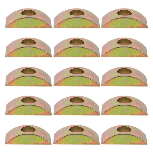 20pcs Half Moon Nut Washers Zinc Alloy Furniture Connectors Metal Spacers for Bed Frames Wardrobes and DIY Woodworking Projects in Kuwait