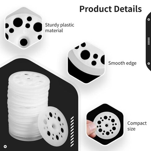 500 Pcs 1.81" Plastic Washers, Polypropylene Load Spreading Fasteners for Rigid Foam Insulation Panels, Flat Foam Board Support for Screws in Kuwait