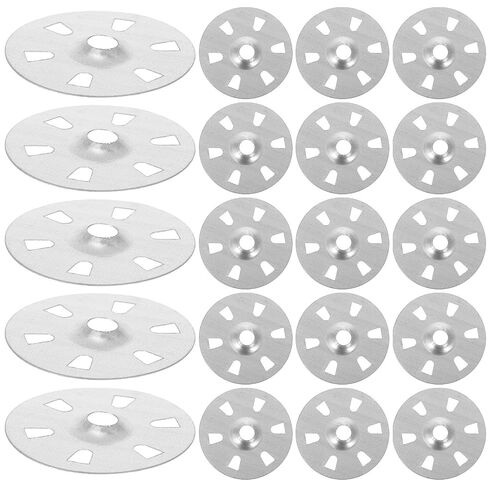 200pcs Foam Board Metal Washers for Insulation Projects, Zinc Alloy Load Washers with Six Holes and Four Prongs, Lightweight and Easy Installation for Larger-Scale Insulation in Kuwait