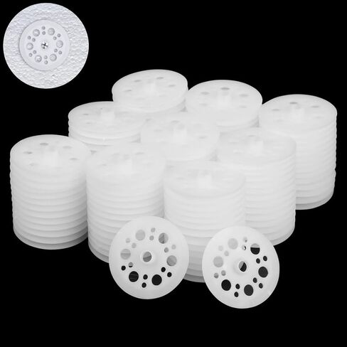 200 Pcs Plastic Washers, 1.81" Polypropylene Flat Foam Board Washers for Screws Fastening, Load Spreading for Rigid Foam Insulation Panels in Kuwait