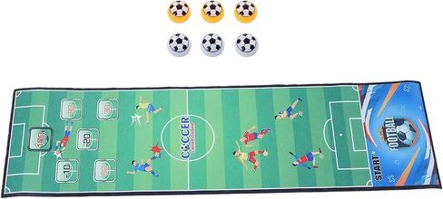 لعبة تجعيد الطاولة من RiToEasysports، حصيرة صوف قابلة للطي مع 6 كرات، لعبة كرة قدم للتجعيد على الطاولة 100 × 29 سم، سطح أملس محمول للحفلات الداخلية والتجمعات العائلية in Kuwait