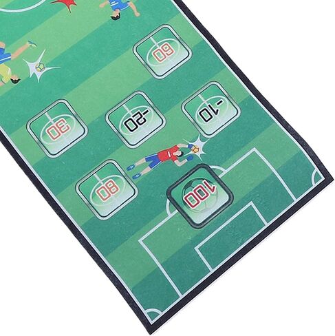 لعبة تجعيد الطاولة من RiToEasysports، حصيرة صوف قابلة للطي مع 6 كرات، لعبة كرة قدم للتجعيد على الطاولة 100 × 29 سم، سطح أملس محمول للحفلات الداخلية والتجمعات العائلية in Kuwait