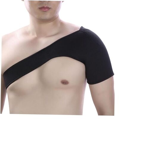 VICASKY Adjustable Shoulder Protection Strap Composite Material Sports Shoulder Brace for Outdoor Activities Relief Breathable Design Black in Kuwait