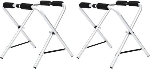 Heavy Duty Canoe Rack, Aluminium Alloy Portable Folding Stand for Kayaks and Paddleboards, 150lbs Load Capacity, Ideal for Garages, Yards, Docks in Kuwait