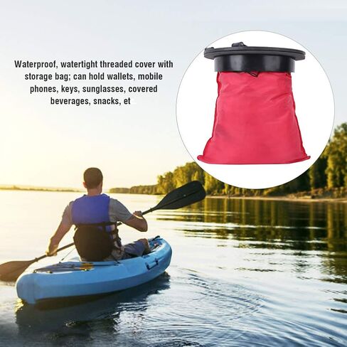 Round Compartment Cover Durable Waterproof Accessory for Fishing Boat and Canoeing in Kuwait