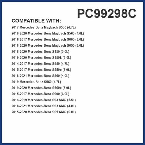 فلتر هواء المقصورة PG PC99298C| يناسب 2021-14 مرسيدس بنز S63 AMG، 2020-19 S450L، 2017-14 S63 AMG، 2017-14 S550 in Kuwait