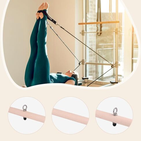 Pilates Roll Down Bar Fitness Equipment Yoga Stick for Yoga Training Office in Kuwait