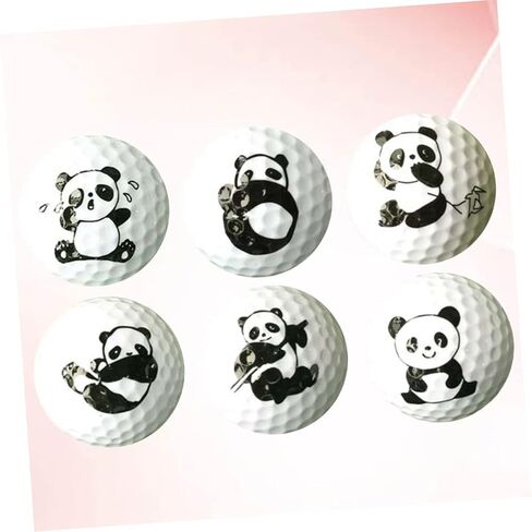 BESPORTBLE 6pcs Cartoon Panda Pattern Golf Practice Two-Layer Training Aid for Use Safe for Boys and Girls Lightweight Flexible Design Random Styles for Fun Practice in Kuwait