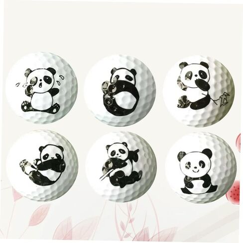 BESPORTBLE 6pcs Cartoon Panda Pattern Golf Practice Two-Layer Training Aid for Use Safe for Boys and Girls Lightweight Flexible Design Random Styles for Fun Practice in Kuwait