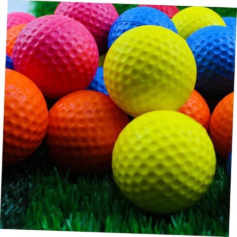 11PCS Colored PU Golf Balls Soft Elastic Training Balls for Indoor/Outdoor Practice for Beginners and Pros in Kuwait