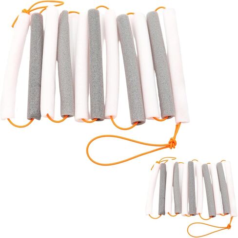 2 Sets Elastic Crossbar, 82.7 in / 210 cm Bungee Crossbar for High Jump Training, Lightweight Jump Bands with Foam Roller for Beginners, Multicolor Soft Training Equipment in Kuwait