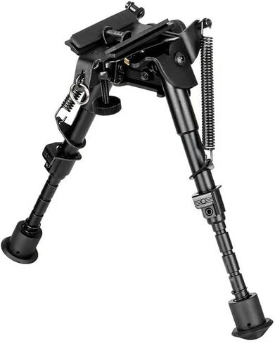 6-9 Inch Adjustable Bipod, Aluminum Alloy Foldable Stand, Universal Outdoor Support for Shooting & Observation in Kuwait