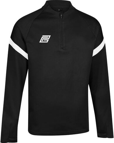 GoalProof Technical 1/4 Zip Top Junior Size YXL (Black/White) in Kuwait