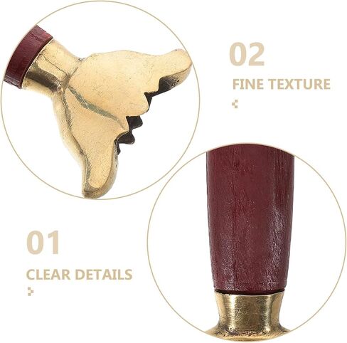 KESYOO Red Wooden Tai Chi Sword Grip Lightweight and Comfortable Handle for Martial Arts Training and Competition Includes Copper Accessory for Spare Assembly in Kuwait