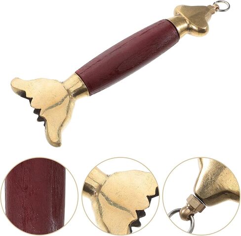 KESYOO Red Wooden Tai Chi Sword Grip Lightweight and Comfortable Handle for Martial Arts Training and Competition Includes Copper Accessory for Spare Assembly in Kuwait