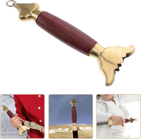 KESYOO Red Wooden Tai Chi Sword Grip Lightweight and Comfortable Handle for Martial Arts Training and Competition Includes Copper Accessory for Spare Assembly in Kuwait