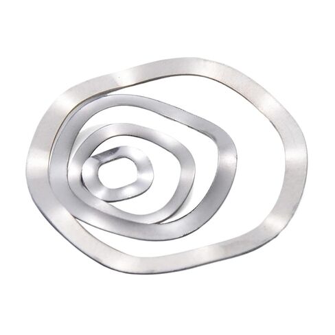 Stainless Steel Wave Washer, Stainless Steel Three Wave Washers Silver M3-M51 Pack of 5-100 Pcs in Saudi Arabia